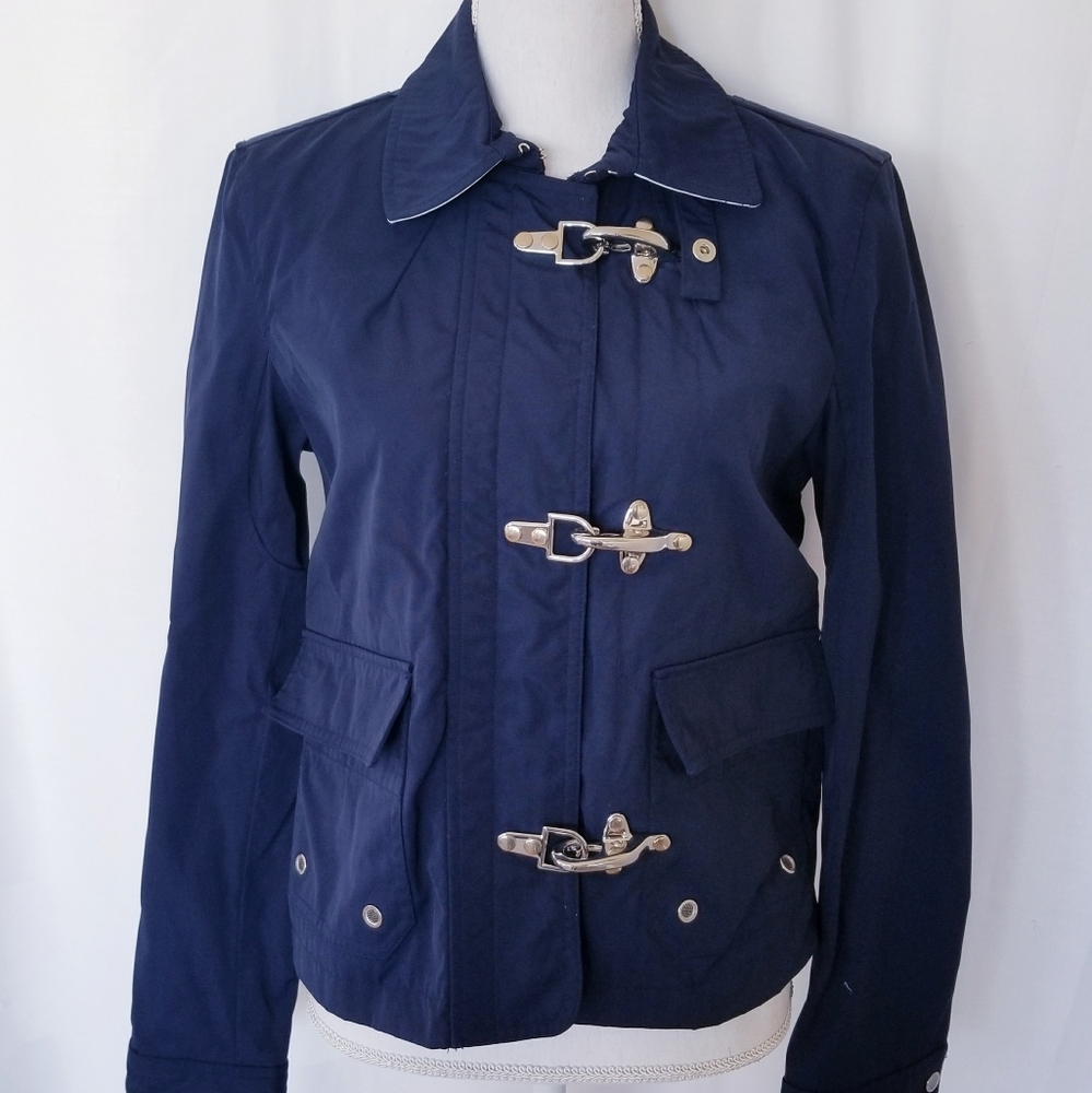 EUC Vintage Ralph Lauren Navy Buckle Jacket Med